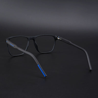 Eyejack Rush Matt Black Square Eyeglasses for Men & Women (1010CL731-C7)