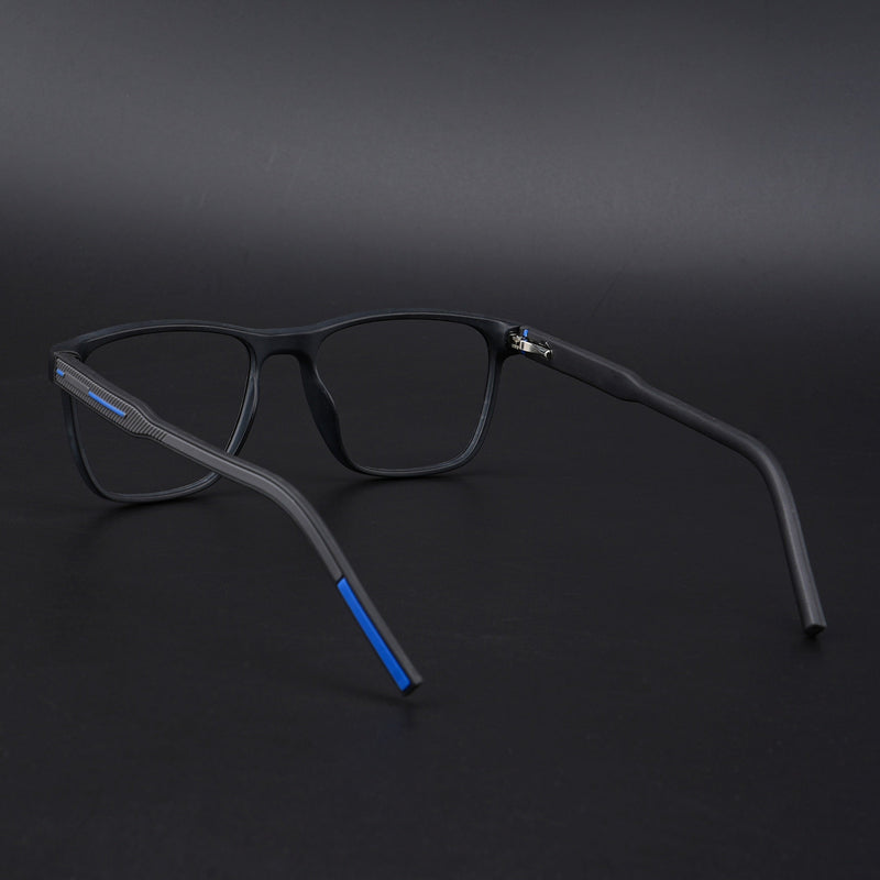 Eyejack Rush Matt Black Square Eyeglasses for Men & Women (1010CL731-C7)