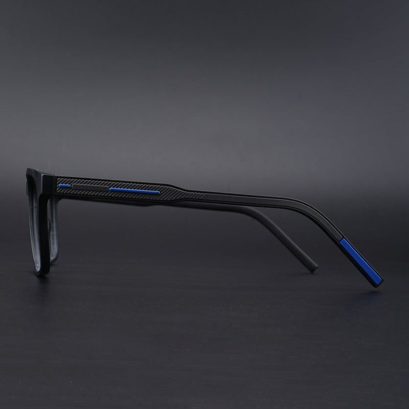 Eyejack Rush Matt Black Square Eyeglasses for Men & Women (1010CL731-C7)