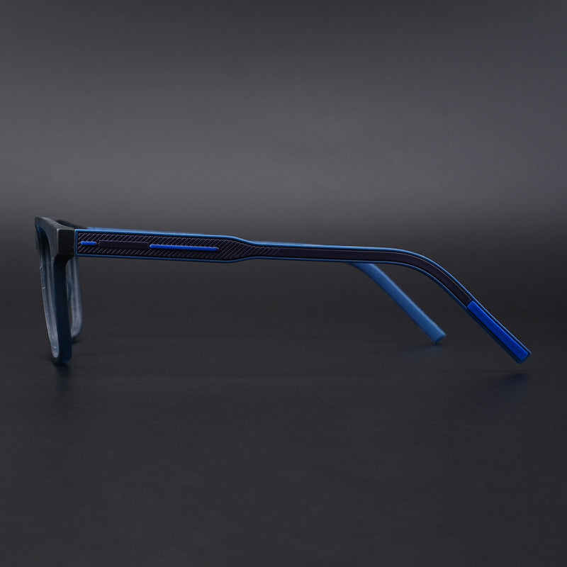 Eyejack Rush Navy Blue Square Eyeglasses for Men & Women (1010CL732-C8)
