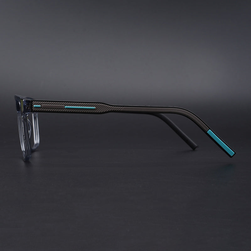 Eyejack Rush Grey Square Eyeglasses for Men & Women (1010CL733-C9)