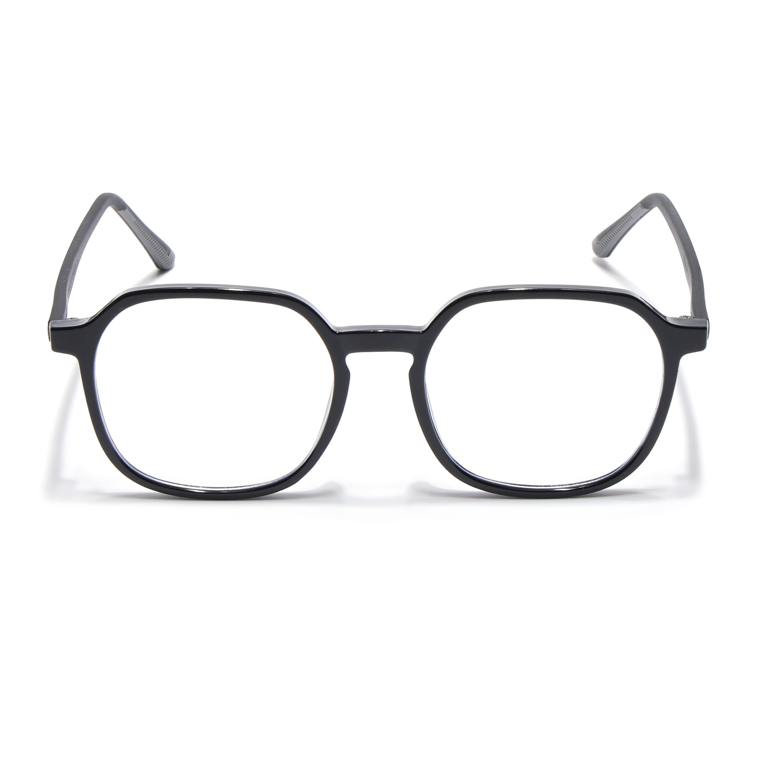 Voyage Black Round Eyeglasses for Men & Women (11008MG3993-C1)