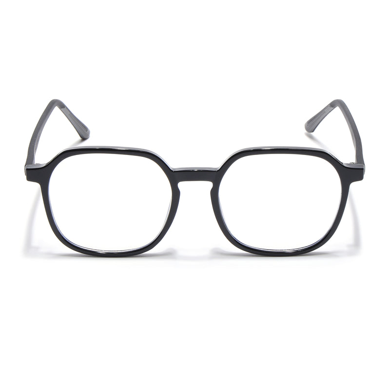 Voyage Black Round Eyeglasses for Men & Women (11008MG3993-C1)