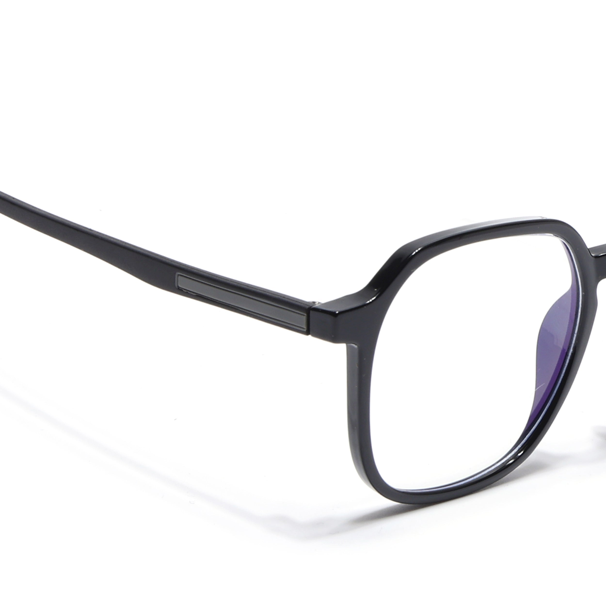 Voyage Black Round Eyeglasses for Men & Women (11008MG3993-C1)