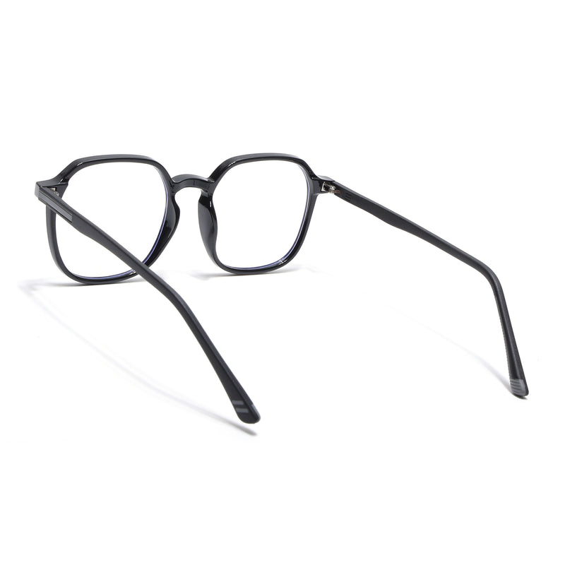 Voyage Black Round Eyeglasses for Men & Women (11008MG3993-C1)
