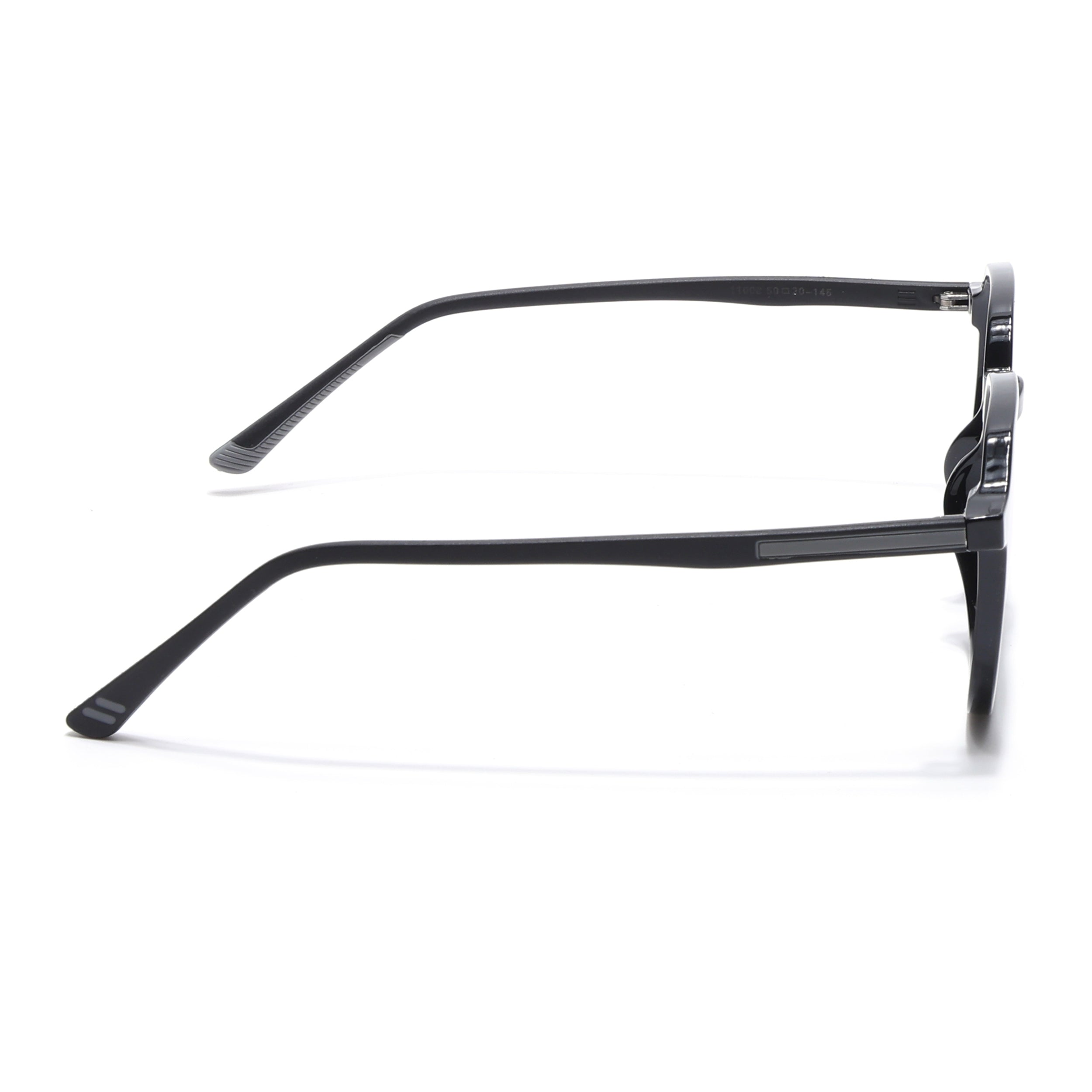 Voyage Black Round Eyeglasses for Men & Women (11008MG3993-C1)