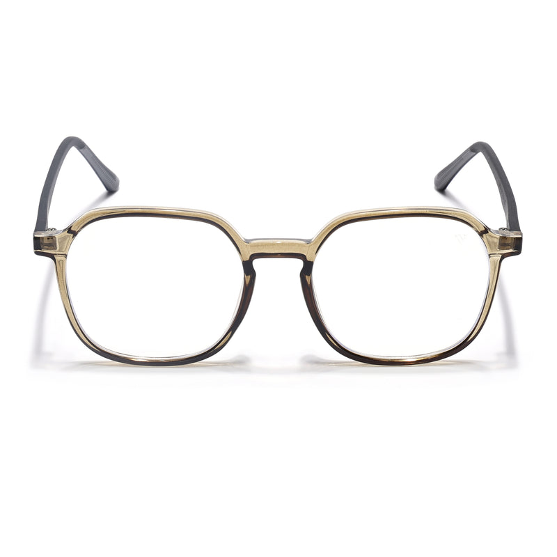 Voyage Brown Round Eyeglasses for Men & Women (11008MG3996-C4)