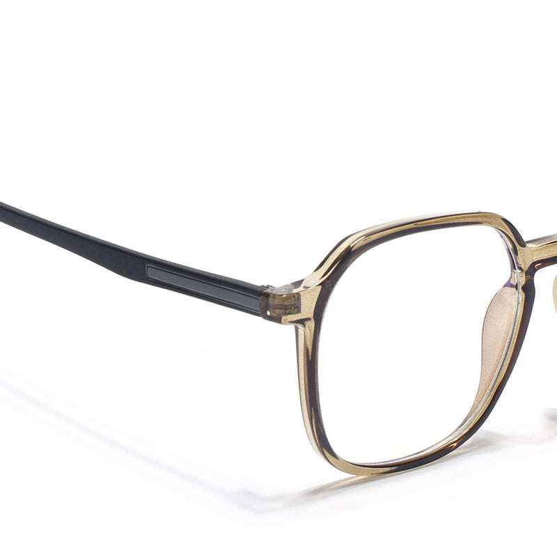 Voyage Brown Round Eyeglasses for Men & Women (11008MG3996-C4)