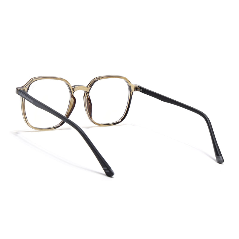 Voyage Brown Round Eyeglasses for Men & Women (11008MG3996-C4)