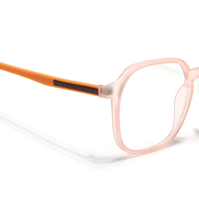 Voyage Orange Round Eyeglasses for Men & Women (11008MG3997-C5)