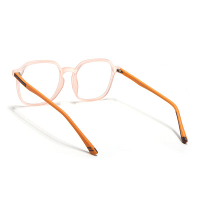 Voyage Orange Round Eyeglasses for Men & Women (11008MG3997-C5)