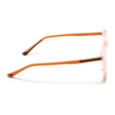 Voyage Orange Round Eyeglasses for Men & Women (11008MG3997-C5)