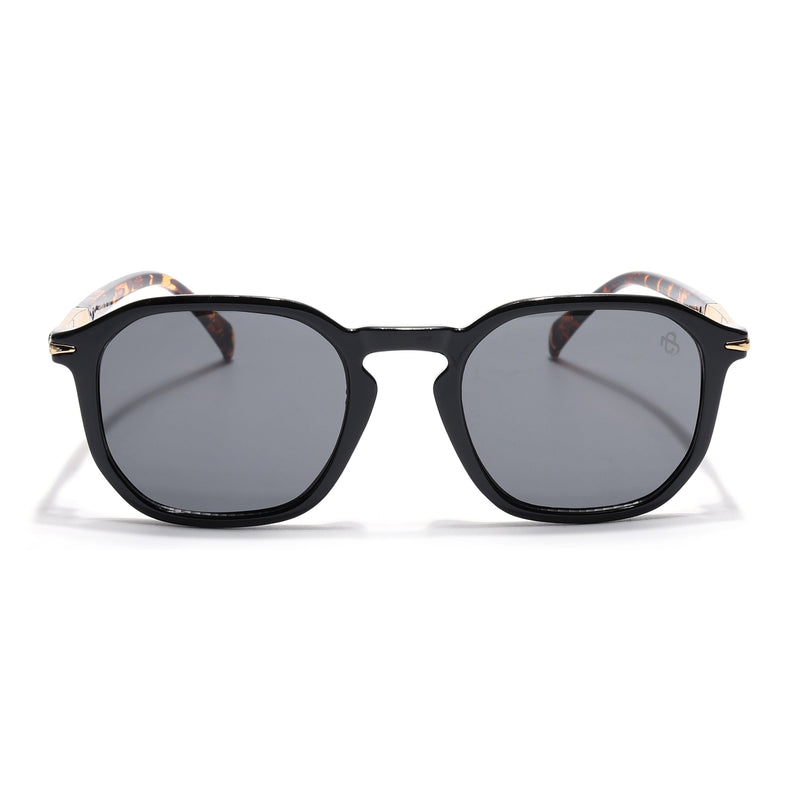 Eyejack Black Square Sunglasses for Men & Women (1115CL1085)