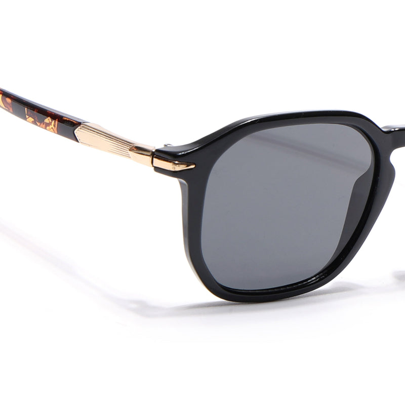 Eyejack Black Square Sunglasses for Men & Women (1115CL1085)