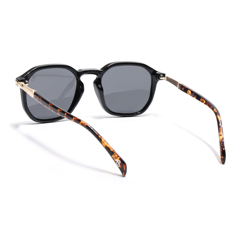 Eyejack Black Square Sunglasses for Men & Women (1115CL1085)