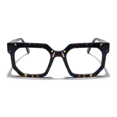 Voyage Veloura Select Brown & Blue Square Eyeglasses for Men & Women (1132SLMG5873-C2)