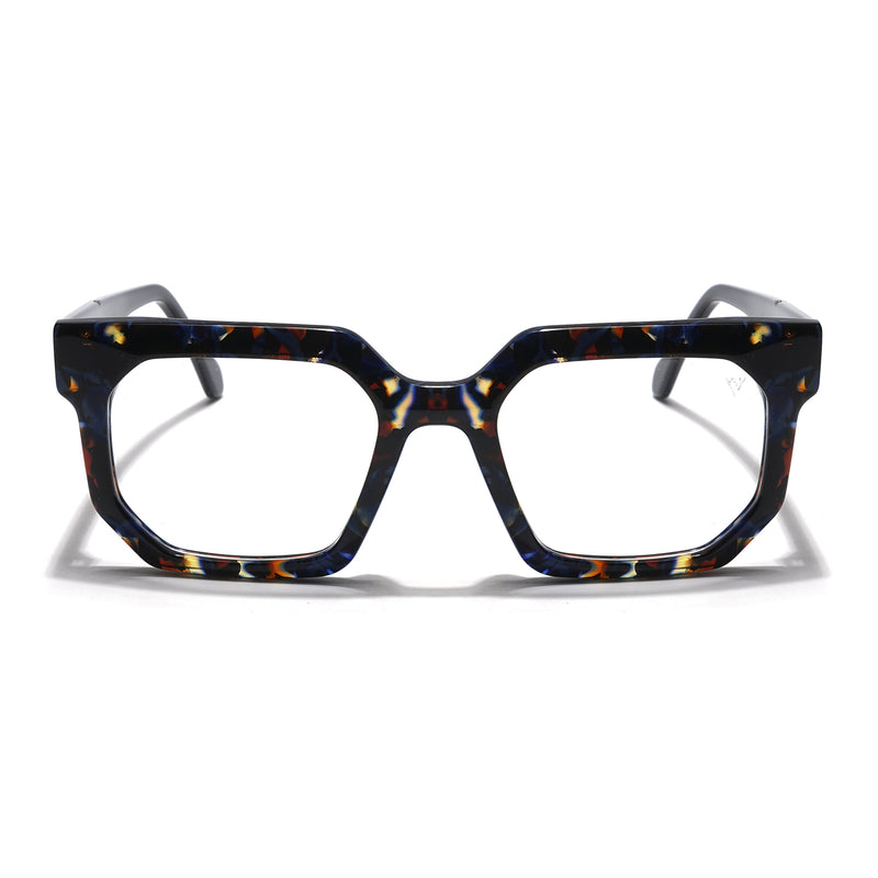Voyage Veloura Select Brown & Blue Square Eyeglasses for Men & Women (1132SLMG5873-C2)