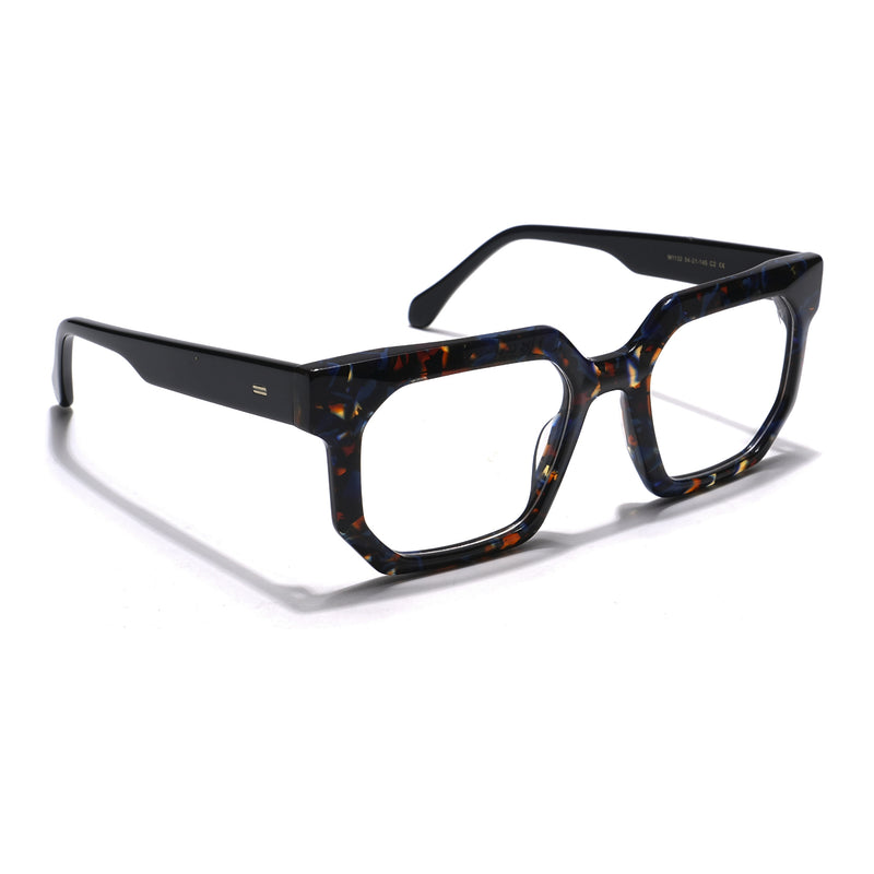 Voyage Veloura Select Brown & Blue Square Eyeglasses for Men & Women (1132SLMG5873-C2)