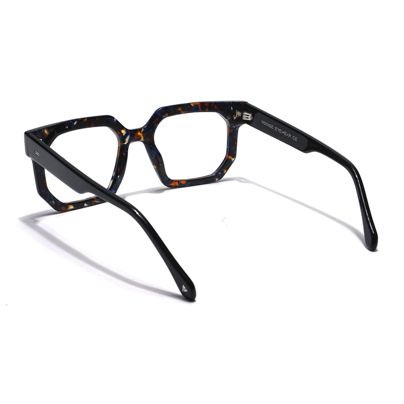 Voyage Veloura Select Brown & Blue Square Eyeglasses for Men & Women (1132SLMG5873-C2)