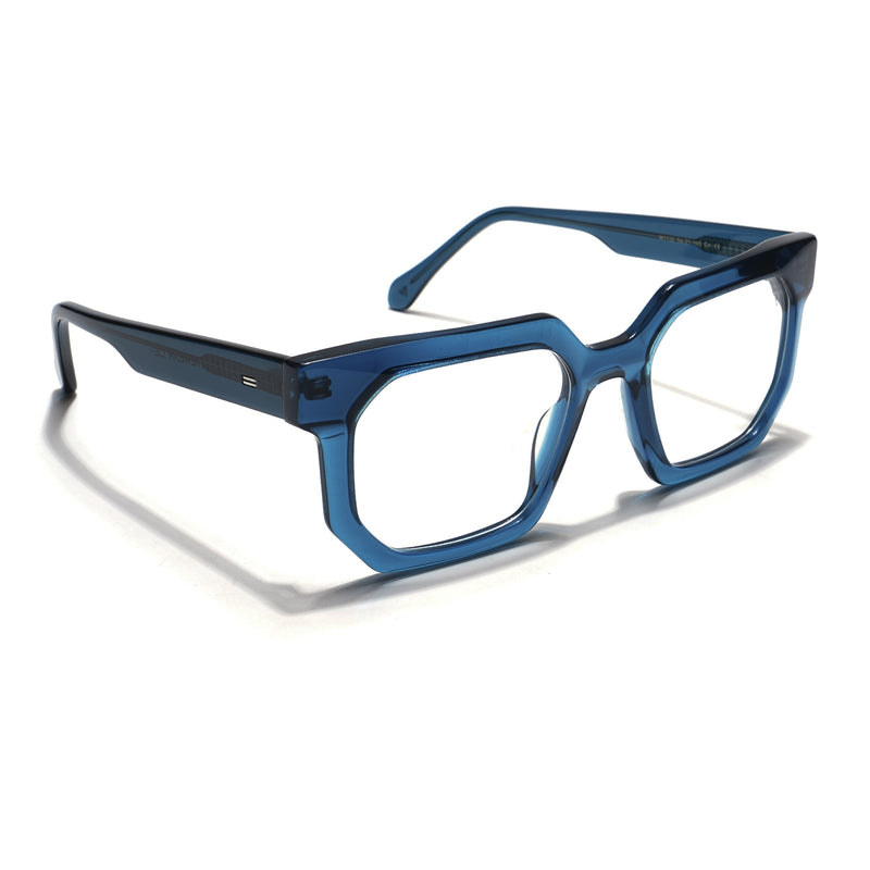 Voyage Veloura Select Blue Square Eyeglasses for Men & Women (1132SLMG5874-C3)