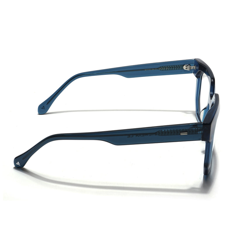 Voyage Veloura Select Blue Square Eyeglasses for Men & Women (1132SLMG5874-C3)