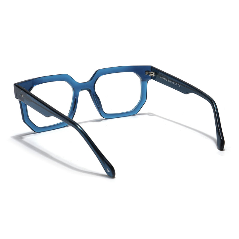 Voyage Veloura Select Blue Square Eyeglasses for Men & Women (1132SLMG5874-C3)