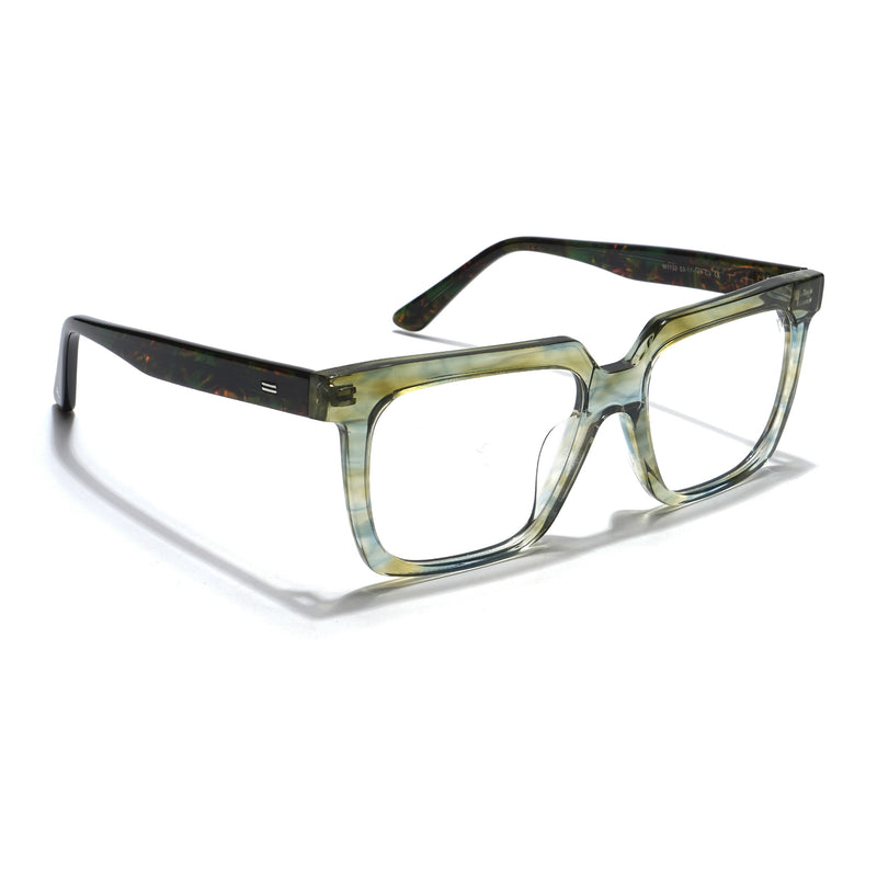 Voyage Veloura Select Light Green Square Eyeglasses for Men & Women (1133SLMG5926-C1)