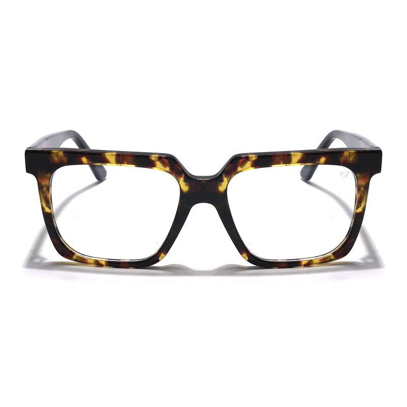 Voyage Veloura Select Brown & Yellow Square Eyeglasses for Men & Women (1133SLMG5927-C2)