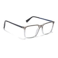 Voyage Grey & Clear Square Eyeglasses for Men & Women (116003FMG7018-C2)