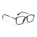 Voyage Matt Black Square Eyeglasses for Men & Women (116006FMG7022-C1)