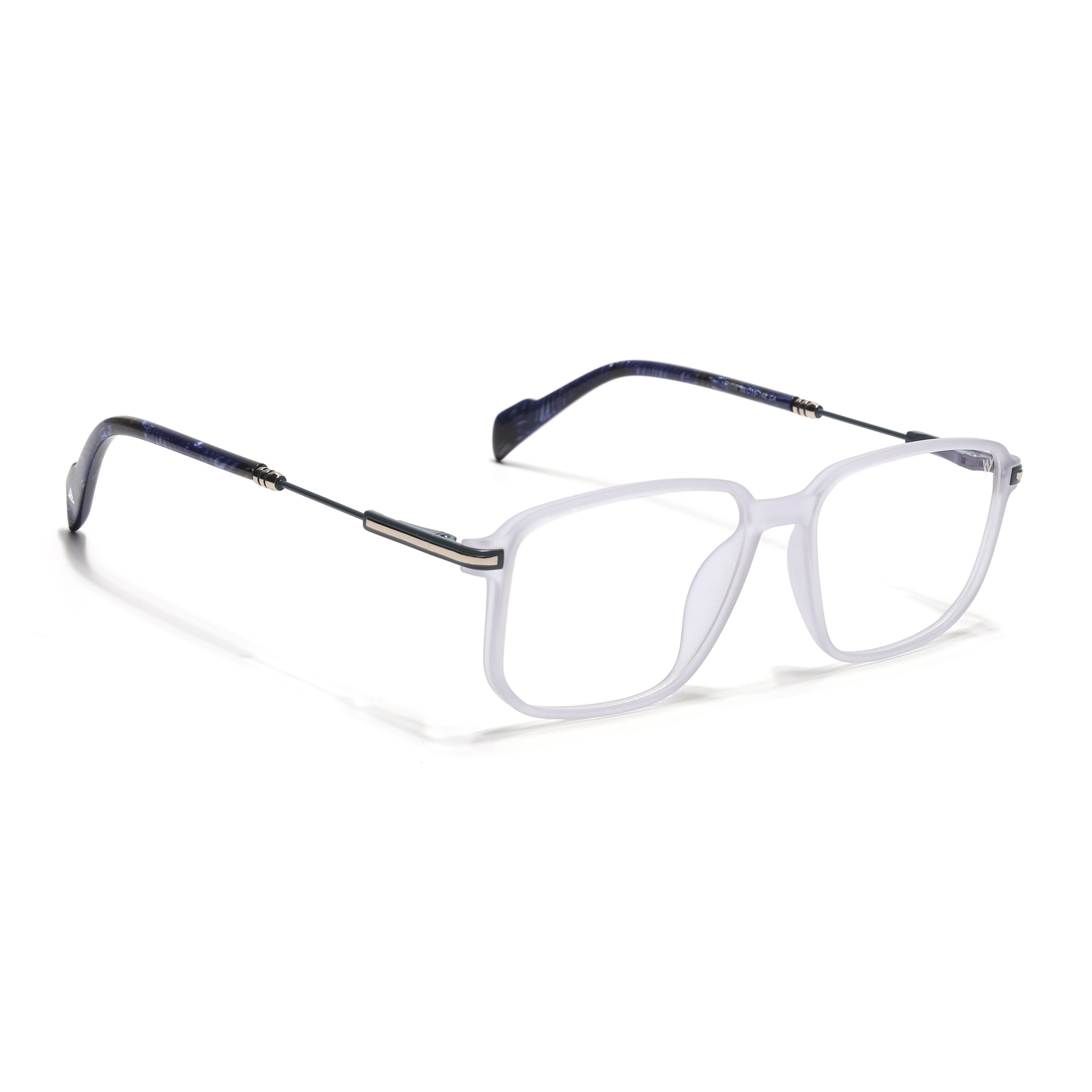 Voyage Matt Grey Square Eyeglasses for Men & Women (116006FMG7023-C2)