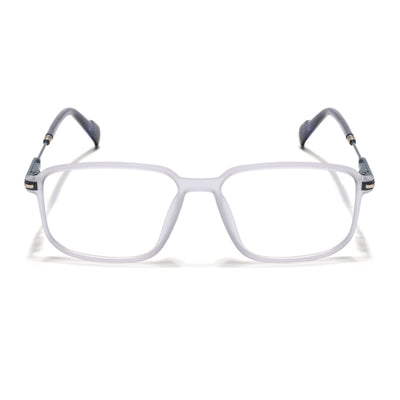 Voyage Matt Grey Square Eyeglasses for Men & Women (116006FMG7023-C2)