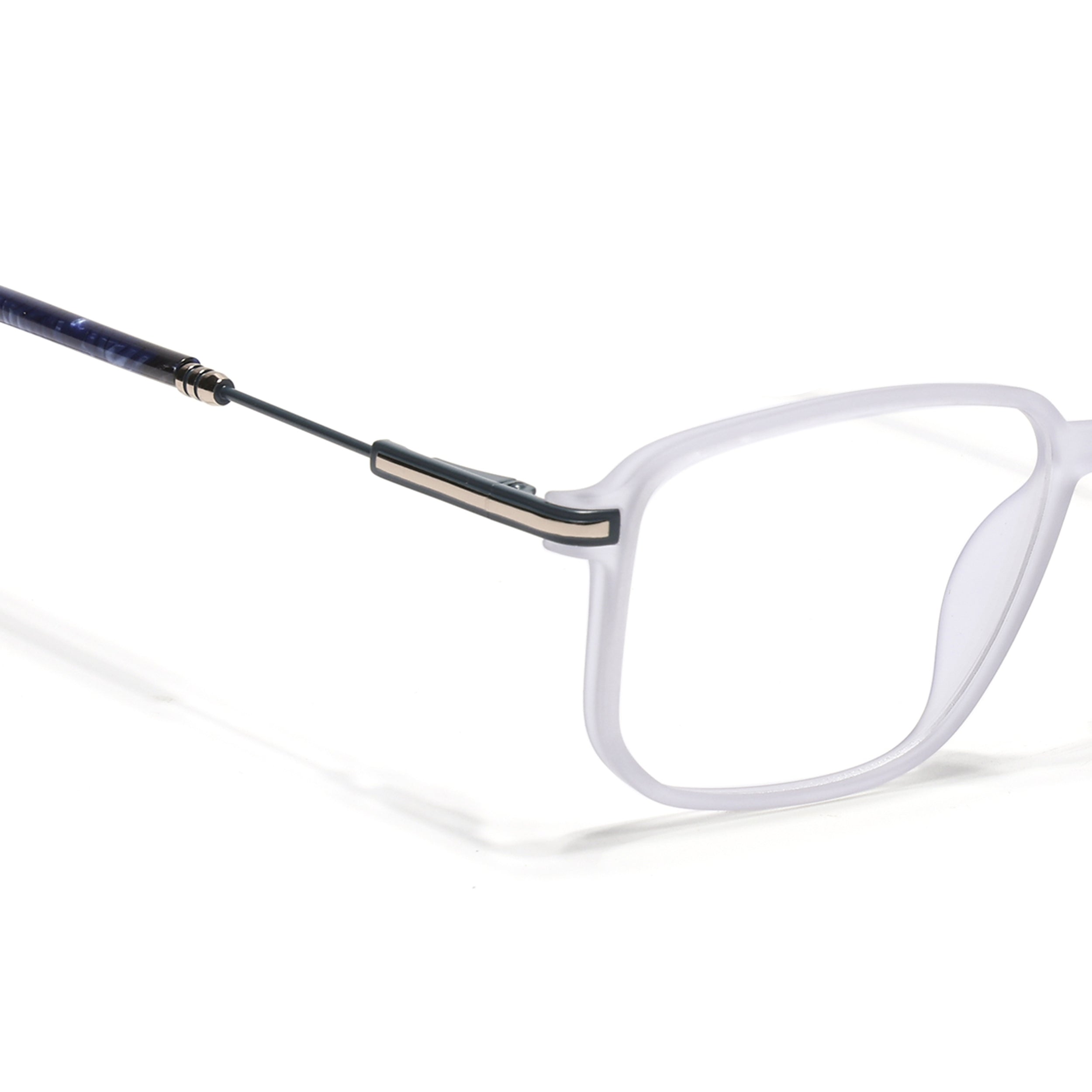 Voyage Matt Grey Square Eyeglasses for Men & Women (116006FMG7023-C2)