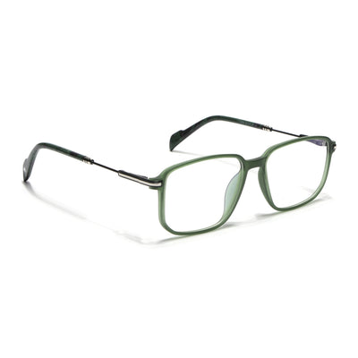 Voyage Green Square Eyeglasses for Men & Women (116006FMG7024-C3)