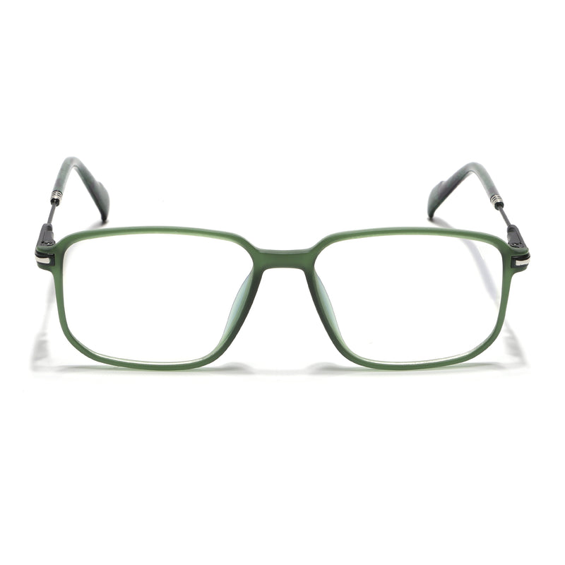 Voyage Green Square Eyeglasses for Men & Women (116006FMG7024-C3)