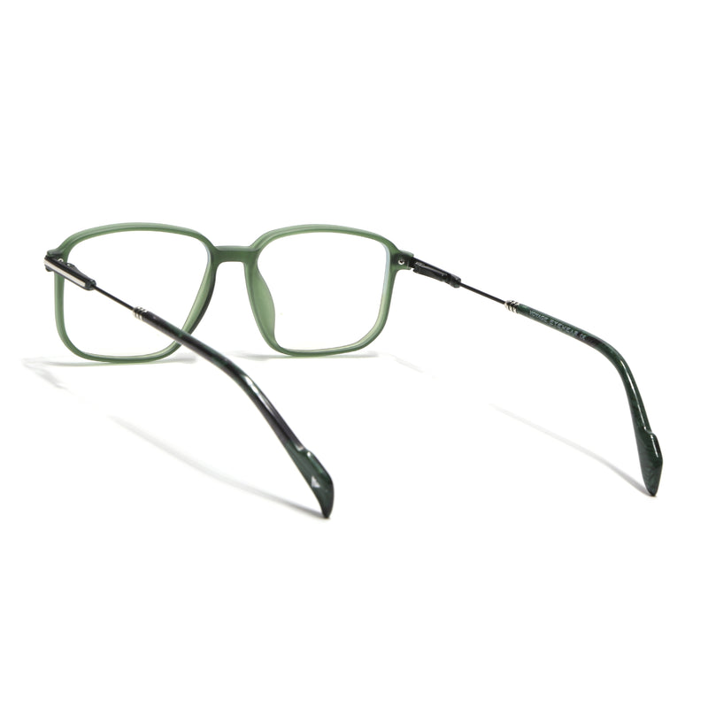 Voyage Green Square Eyeglasses for Men & Women (116006FMG7024-C3)