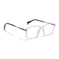 Voyage Light Matt Blue Square Eyeglasses for Men & Women (116006FMG7025-C4)