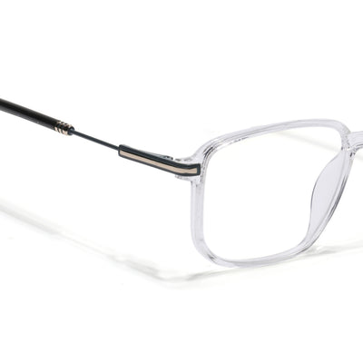 Voyage Transparent Square Eyeglasses for Men & Women (116006FMG7026-C5)