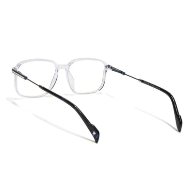 Voyage Transparent Square Eyeglasses for Men & Women (116006FMG7026-C5)