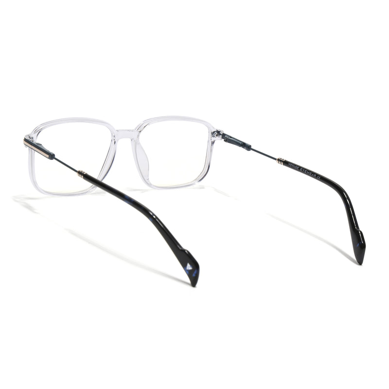 Voyage Transparent Square Eyeglasses for Men & Women (116006FMG7026-C5)