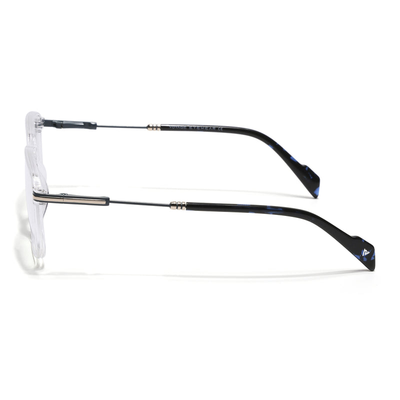 Voyage Transparent Square Eyeglasses for Men & Women (116006FMG7026-C5)
