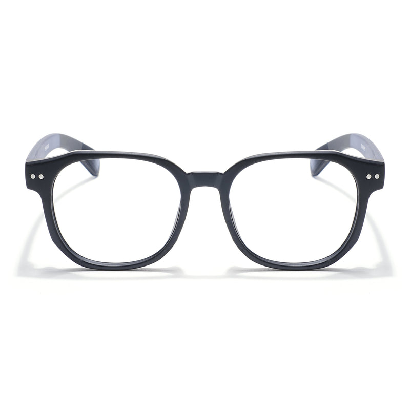 Eyejack Thunder Black Round Eyeglasses for Men & Women (1387CL561-C3)