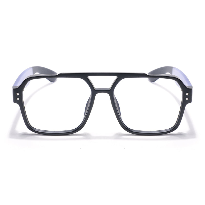Eyejack Thunder Black Wayfarer Eyeglasses for Men & Women (1390CL576-C3)