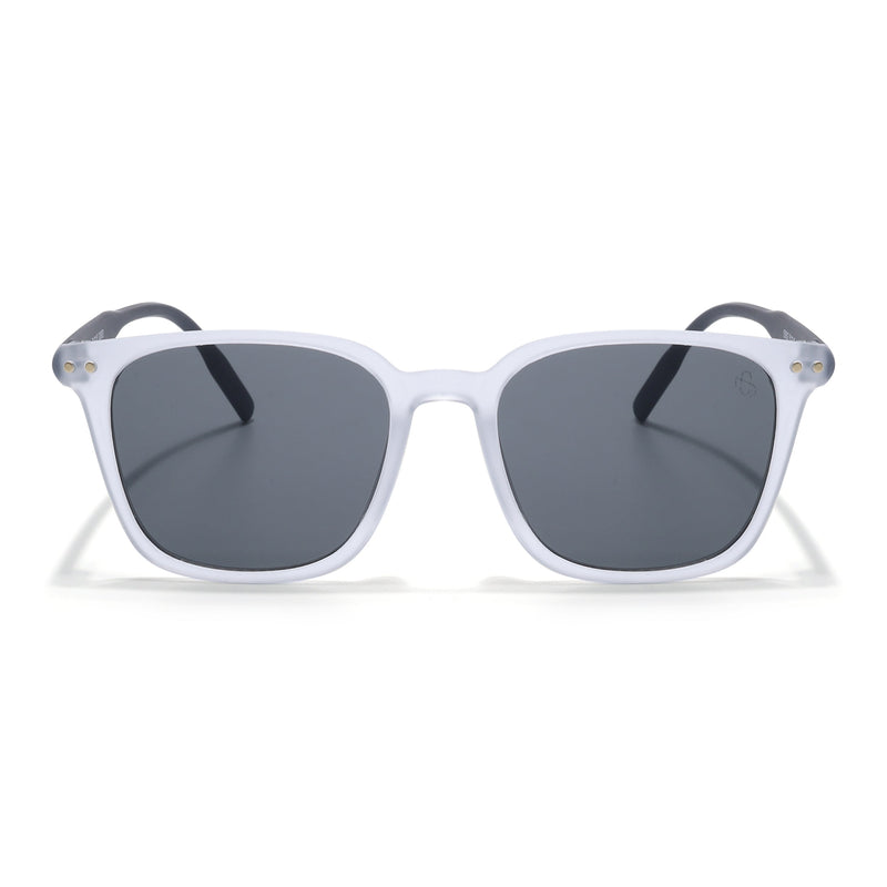 Eyejack Grey Square Sunglasses for Men & Women (15902CL1058)
