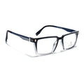 Eyejack Black & Transparent Rectangle Eyeglasses for Men & Women (162001FCL2439)