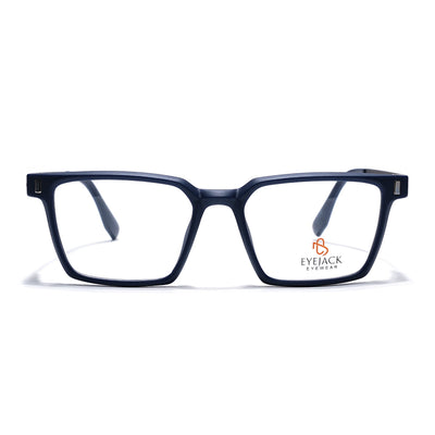 Eyejack Blue Rectangle Eyeglasses for Men & Women (162002FCL2454)