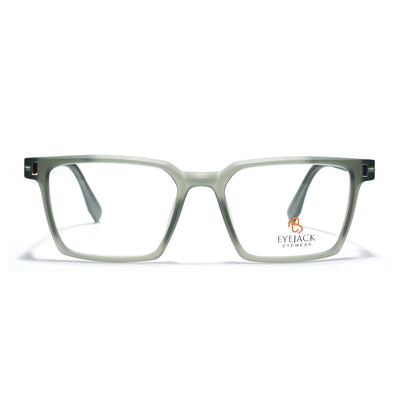 Eyejack Olive Rectangle Eyeglasses for Men & Women (162002FCL2458)