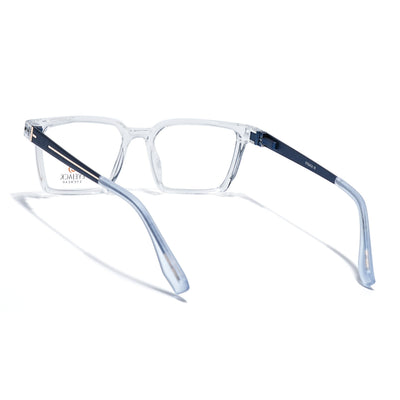 Eyejack Transparent Rectangle Eyeglasses for Men & Women (162002FCL2459)