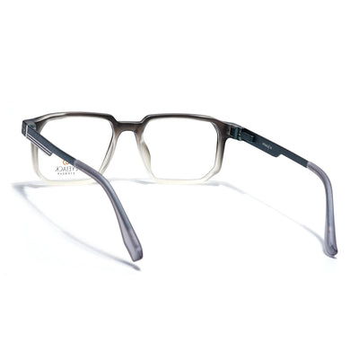 Eyejack Black & Grey Wayfarer Eyeglasses for Men & Women (162003FCL2464)