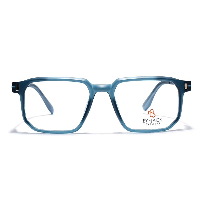 Eyejack Sea Green Wayfarer Eyeglasses for Men & Women (162003FCL2467)